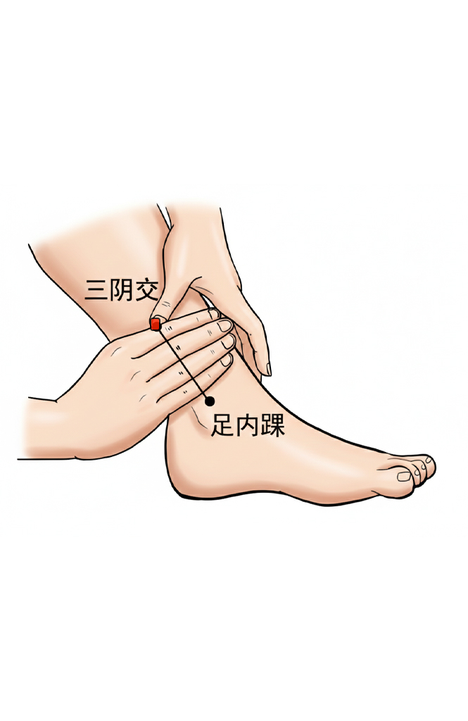 三阴交穴 / SP-6 / Sanyinjiao / Three Yin Intersection / 肝脾肾三经交会穴